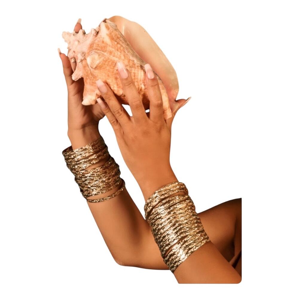 By Lolita Vintage Pariso Bangles Gold Vermeil